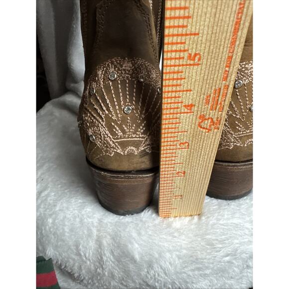 Lane Women's Sz 11 Boot Barn X Calypso Leather Western Bridal Snip Toe NWOT - Picture 8 of 11